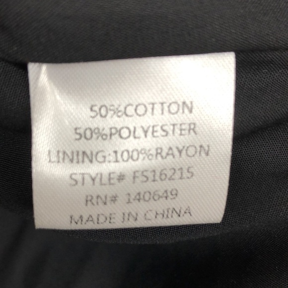 Frock Shop Black Blue Red Brushstroke Floral Fit and Flare Dress Size Small - Picture 9 of 9